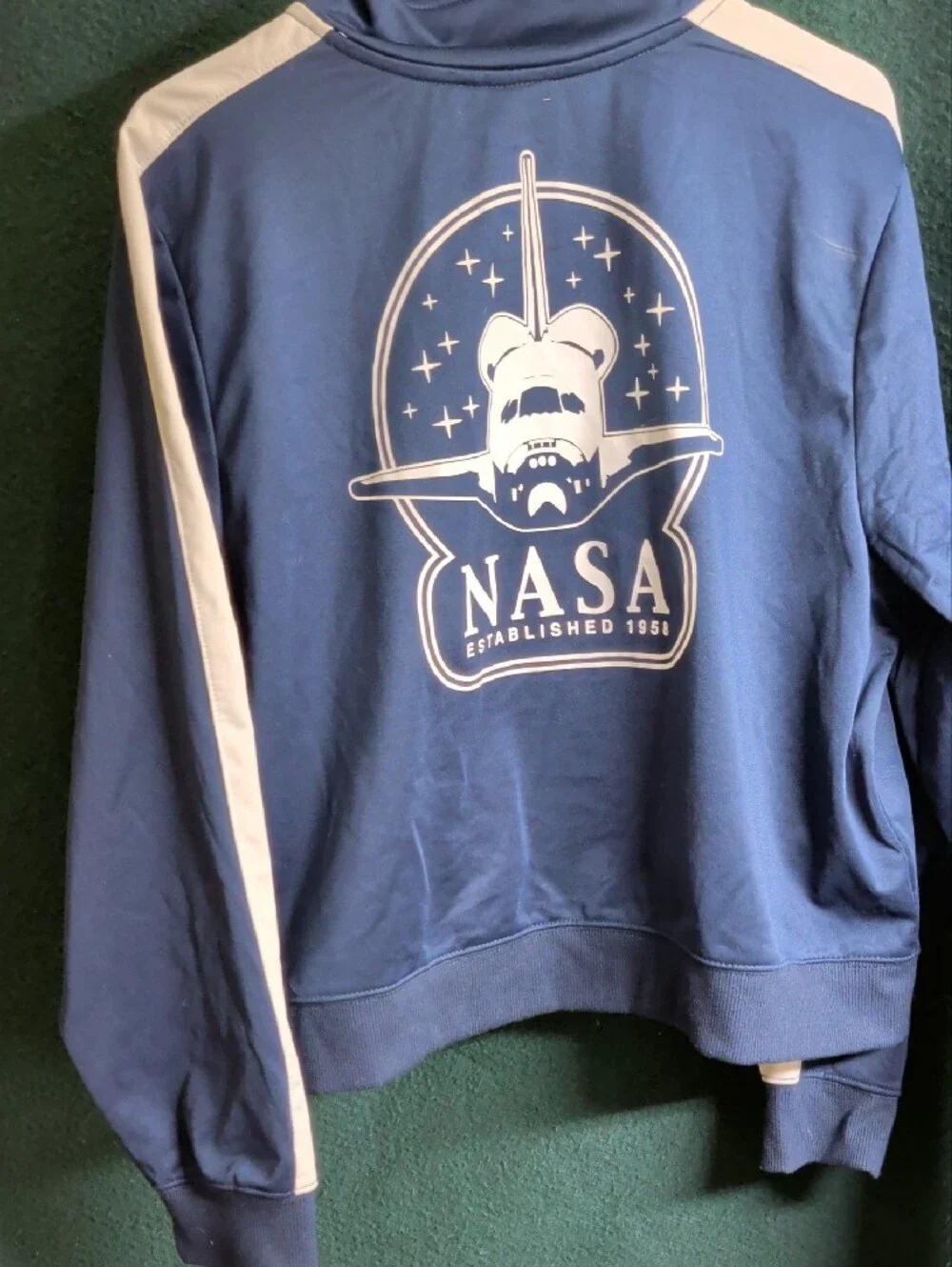 Mighty Fine Navy Jacket with White Accent